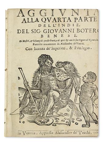 TRAVEL  BOTERO, GIOVANNI. Aggiunta alla Quarta Parte dellIndie.  1623